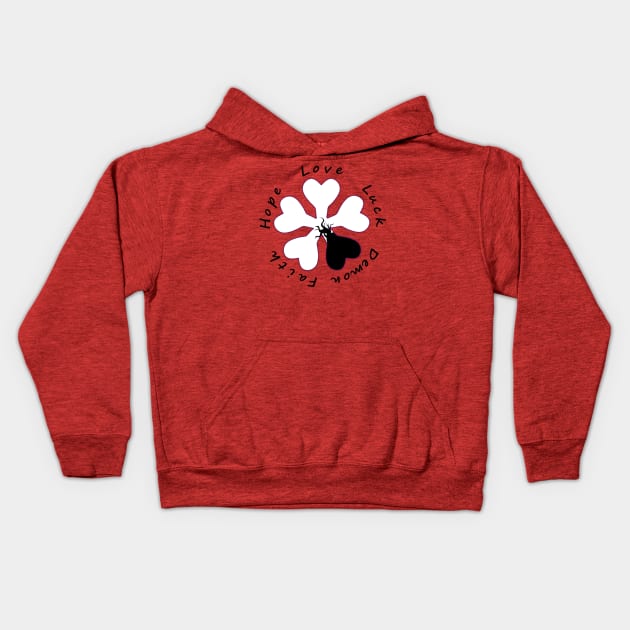 Five Leaf Clover Demon Takeover (2019) Kids Hoodie by RandomMart